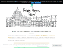 Tablet Screenshot of parispagesblog.com